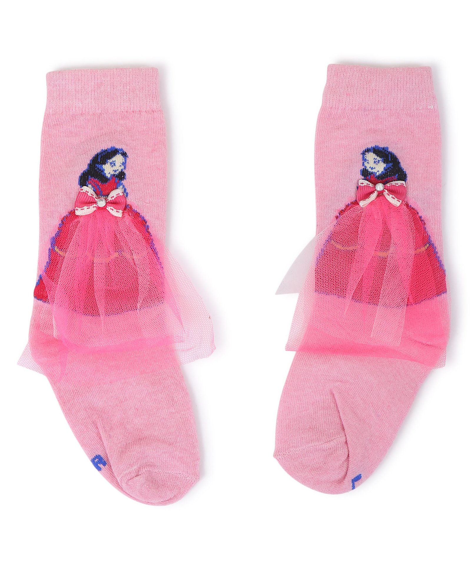 Tipy Tipy Tap Princess Designed & Embellished Socks - Pink-image-45