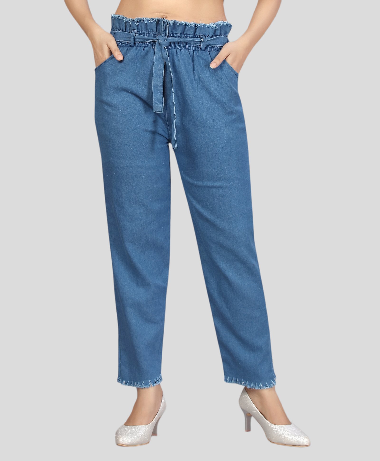 Aarika Denim Woven Solid Jeans - Blue-image-25