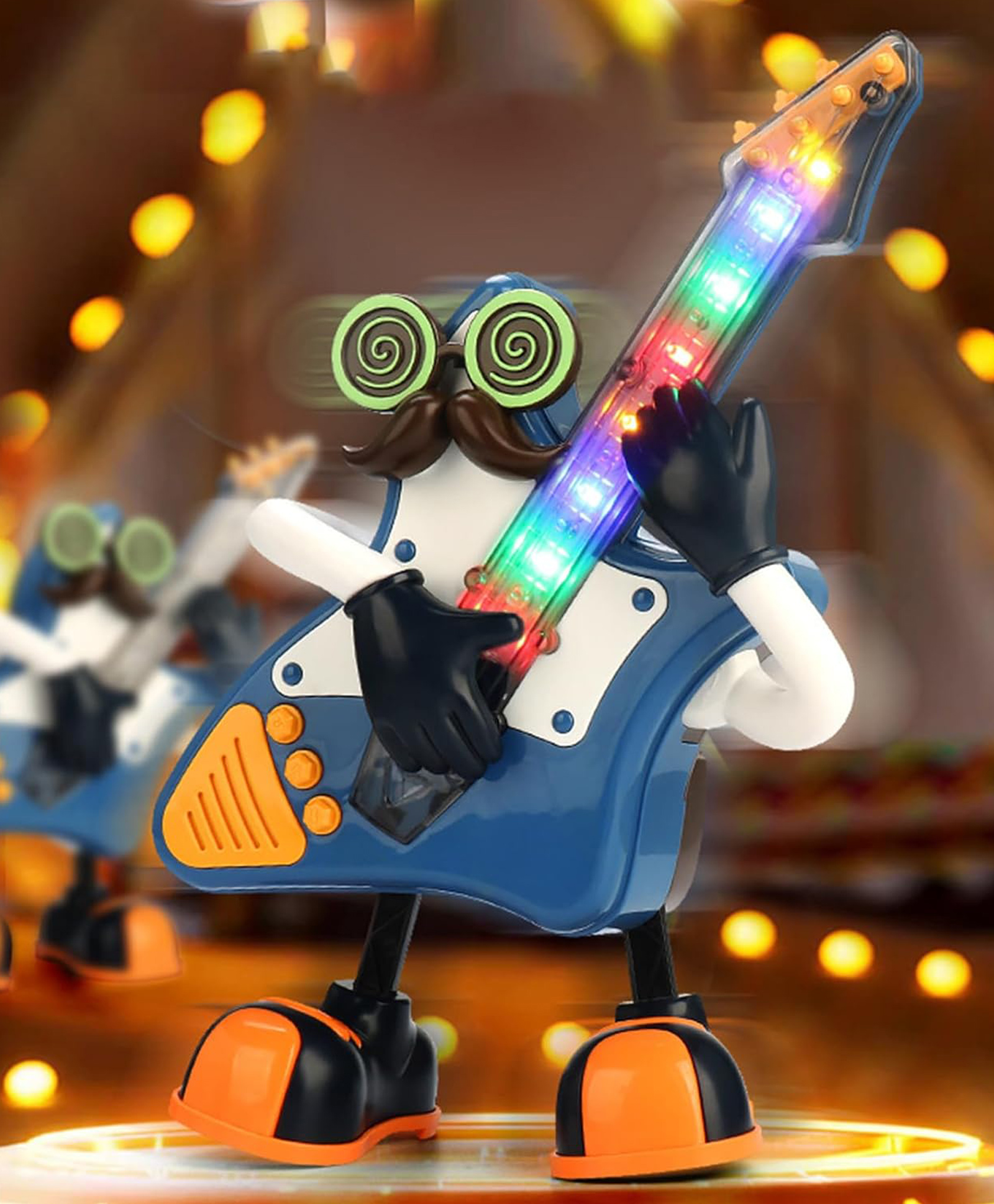AKN TOYS Dancing Robot Toys - Light Up Musical Instrument Toys , Electric Kids Toys for Toys Holiday Gifts, Cute Robot Toys for Imagination and Rhythm -PACK OF 1 ( COLOR AND DESIGN MAY VARY)-image-21