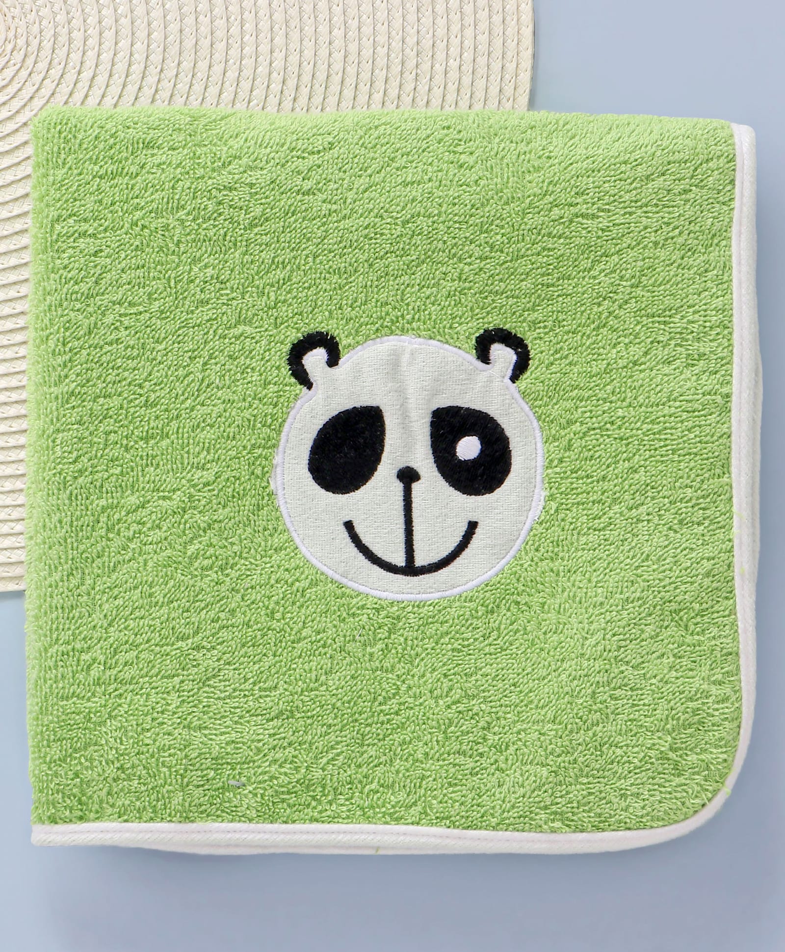 Babyhug Cotton Terry Woven Bath Towel With Koala Embroidery L 102 x B 51 cm - Light Green-image-49