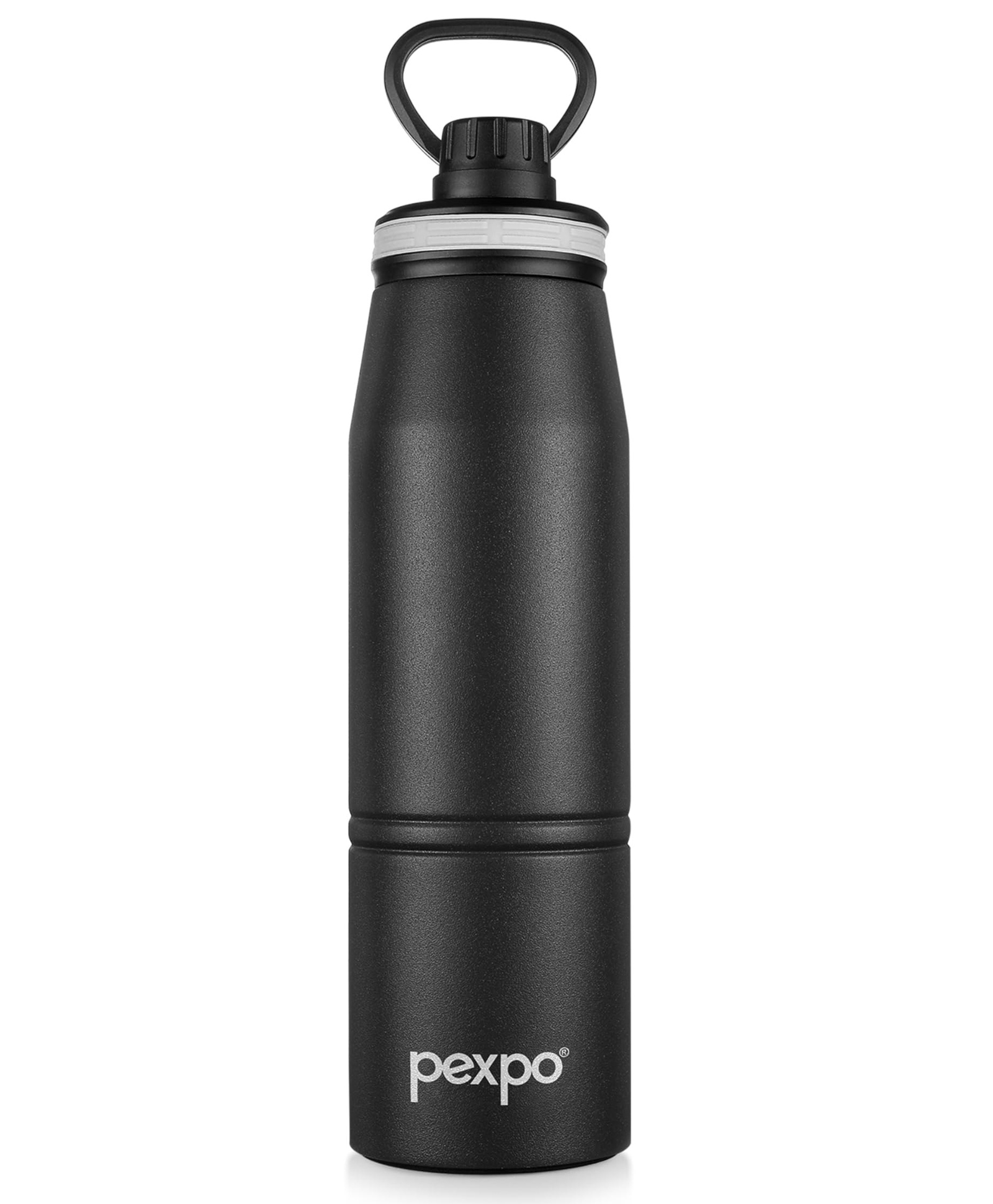 go24 Pexpo Altros Stainless Steel Hot & Cold Vacuum Insulated Flask, 740ml, Knight Black | Leak Proof | Easy to Carry Loop Handle | Sports Water Bottle | Trekking | Gym | Office | Home | Kitchen-picture-13