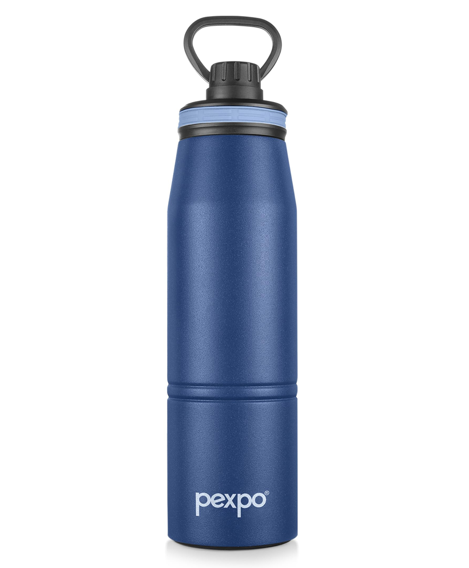 Pexpo Altros Stainless Steel Hot & Cold Vacuum Insulated Flask, 740 ml, Denim Blue | Leak Proof | Easy to Carry Loop Handle | Sports Water Bottle | Trekking | Gym | Office | Home | Kitchen-image-8