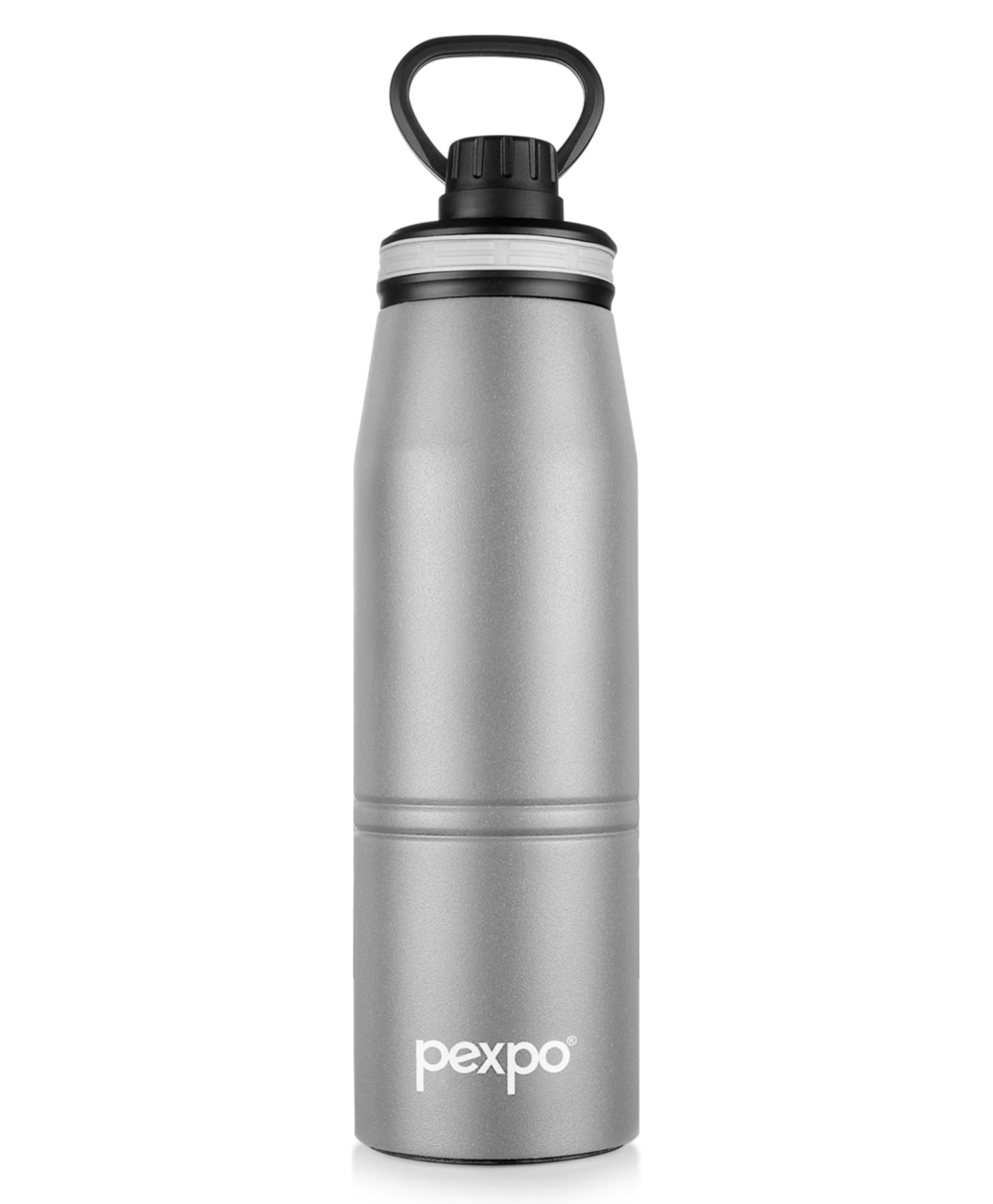 go24 Pexpo Altros Stainless Steel Hot & Cold Vacuum Insulated Flask, 740ml, Grey | Leak Proof | Easy to Carry Loop Handle | Sports Water Bottle | Trekking | Gym | Office | Home | Kitchen-picture-12
