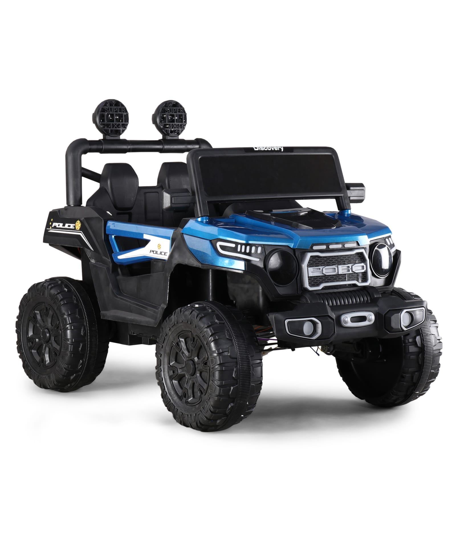 Battery Operated Ride On Jeep With Music Light & Remote Control -Blue-image-38