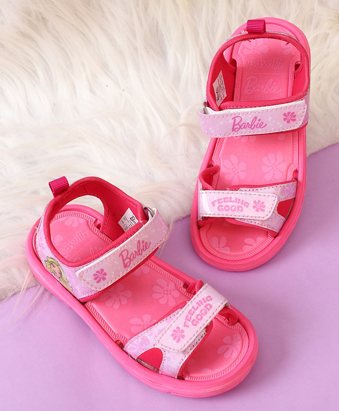 Kidsville Mattel Featuring Barbie Designed Sandals - Pink-picture-7