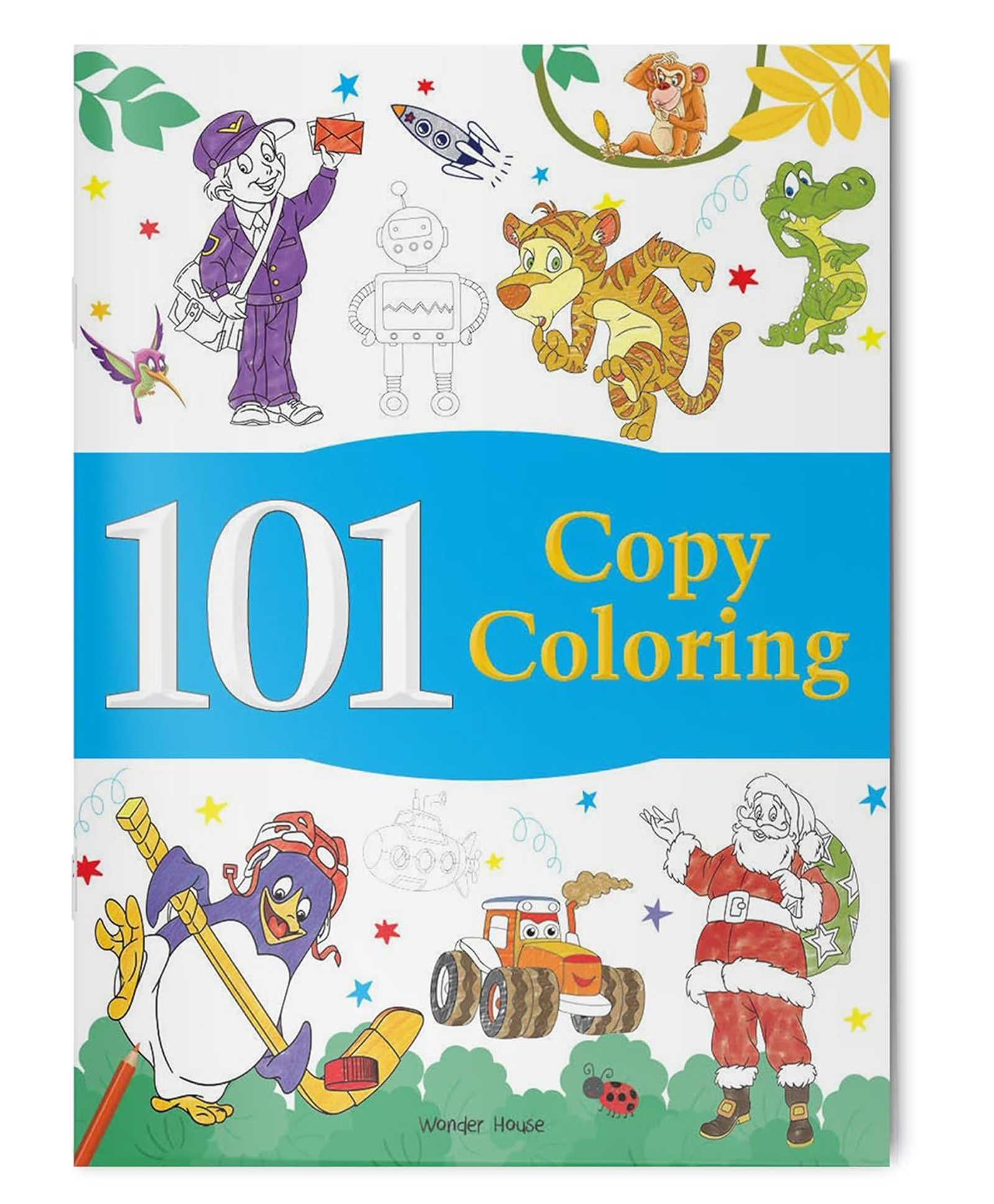 101 Copy Coloring: Fun Activity Book For Children-Pack of 1 Book-English