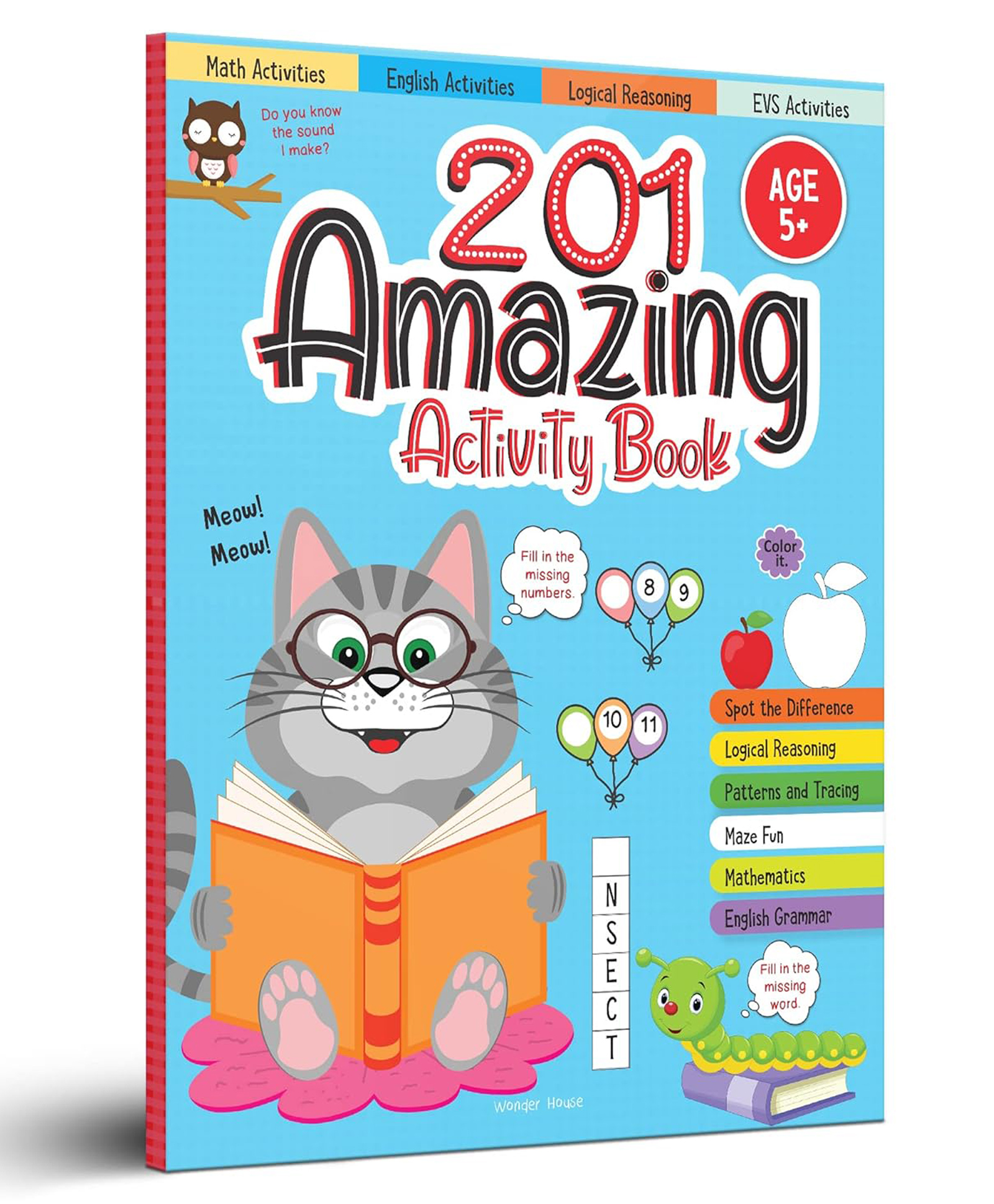 201 Amazing Activity Book - Fun Activities and Puzzles for Children Activity Book Pack of 1 - English-image-43