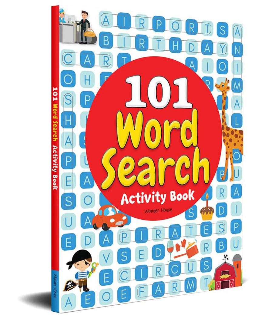 101 Word Search Activity Book: Large Grid Word Search Puzzles for Kids With Attractive Illustrations Book pack of 1 - English-image-45
