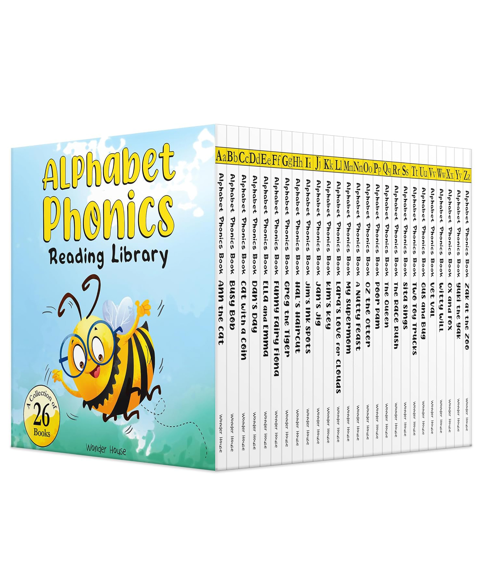 Alphabet Phonics - Reading Library For Children (Boxset of 26 books) Board Books Pack of 26 - English-image-46