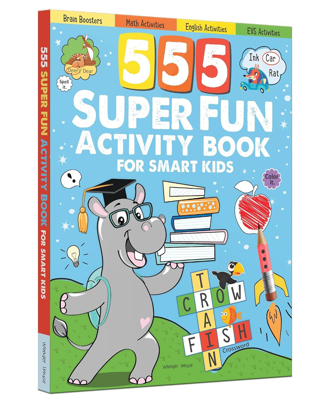 555 SUPER FUN Activity Book for Smart Kids Activity Book Pack of 1 - English-image-40