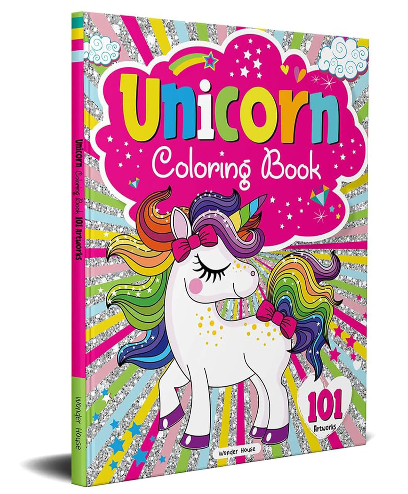 101 Unicorn Coloring Book: Fun Activity Coloring Book for Children Coloring Book Pack of-1, English-image-27