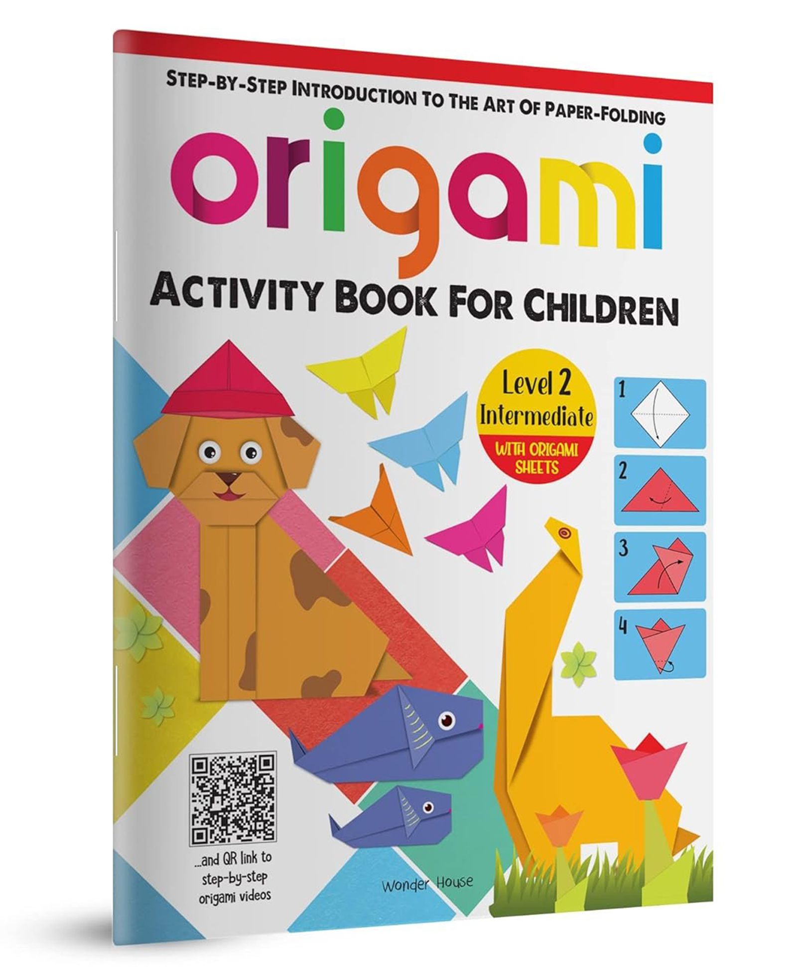 wonder house books Origami - Step-by-Step Introduction To The Art of Paper-Folding - Activity Book For Children - Level 2: Intermediate Activity Book Pack of 1 - English-picture-35