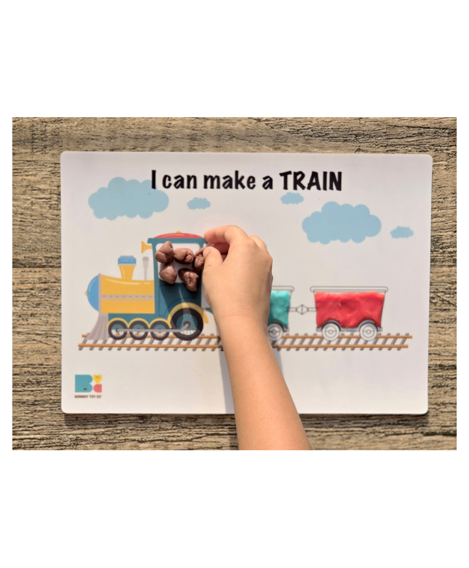 Bombay Toy Company Play Dough Kit - I can make a Train - Reusable-image-4