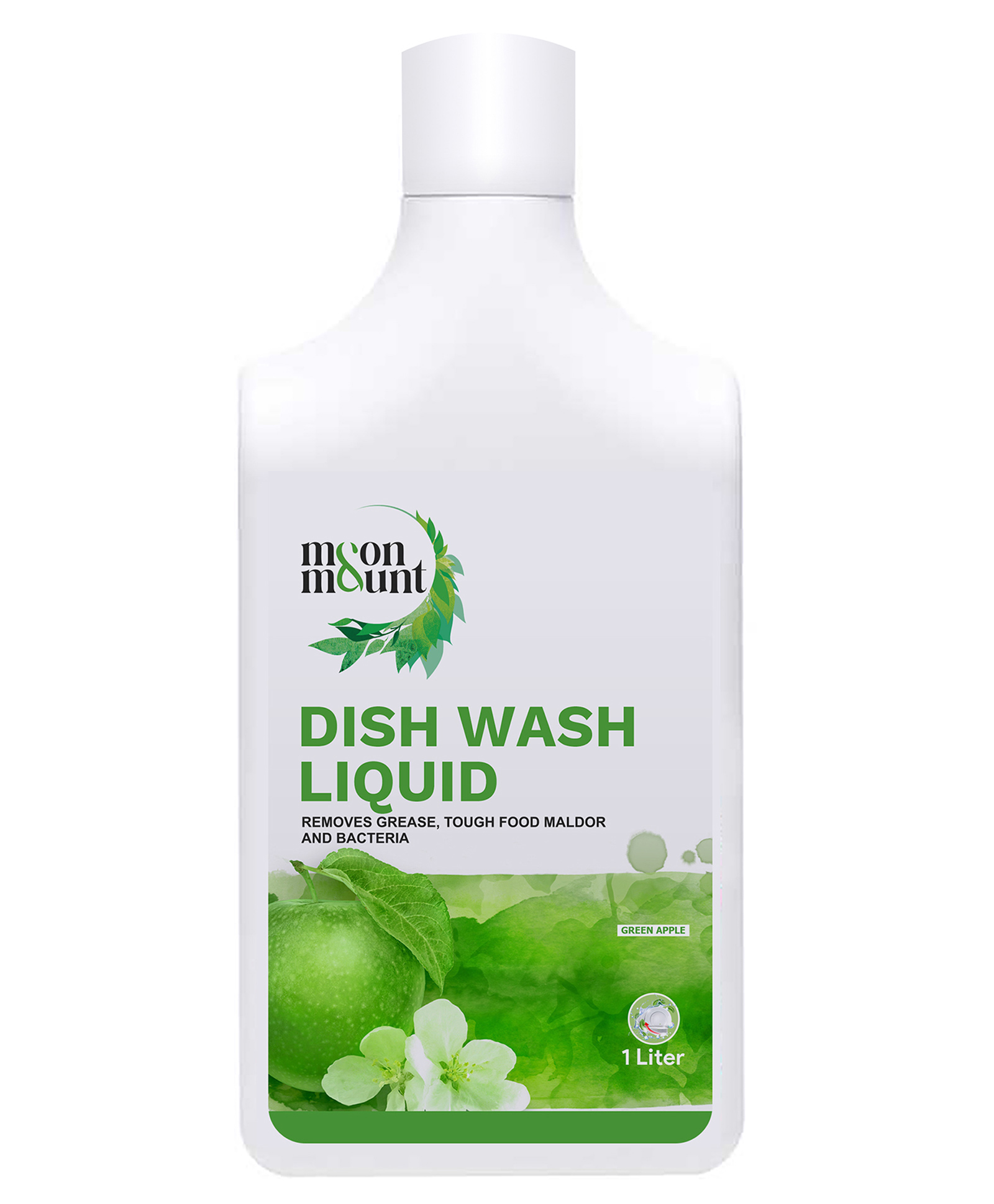 Moon And Mount Dishwash Liquid Gel Green Apple - 1 L-image-48