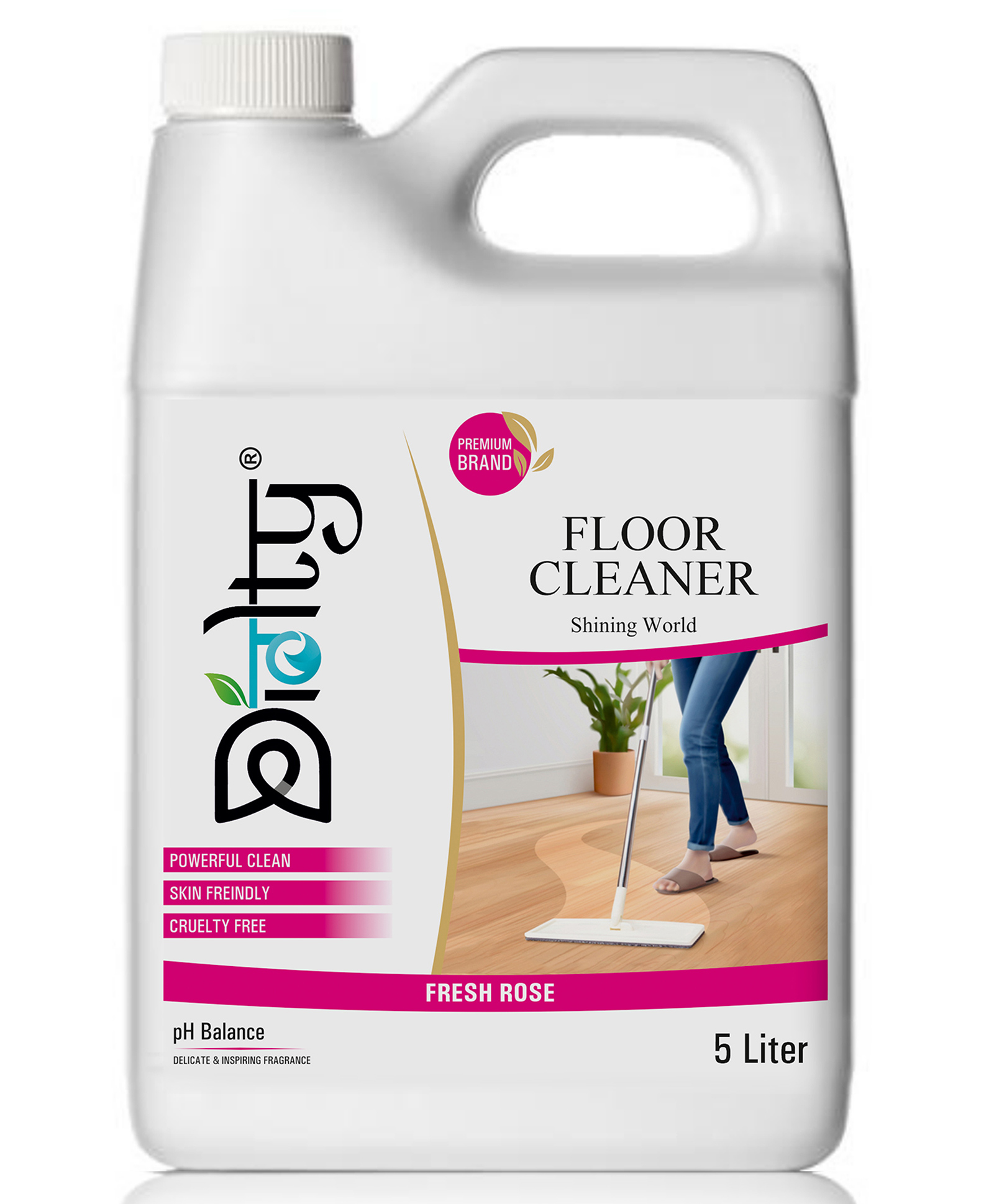 Diolty Floor Cleaner Liquid 5 Litre (Rose)-image-9