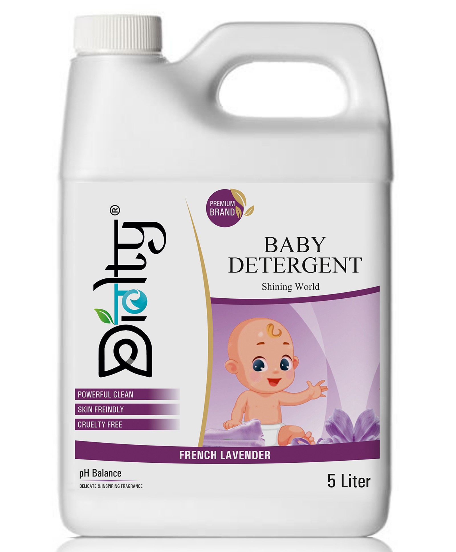 Diolty Baby Laundry Detergent Liquid 5 Litre (Leaf Love)-image-11
