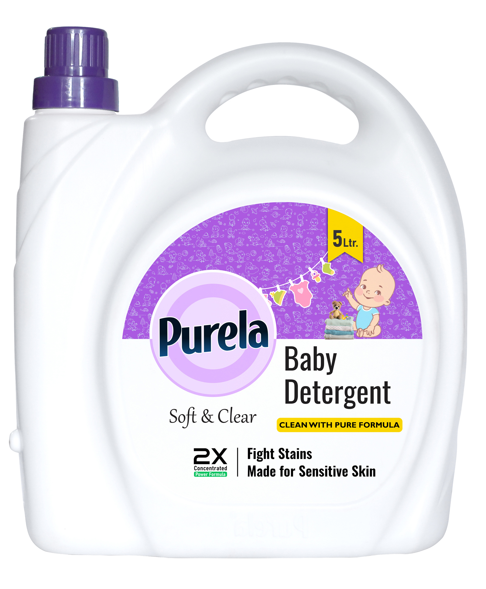Purela Baby laundry liquid detergent 5 Litre (Leaf Love)-image-12