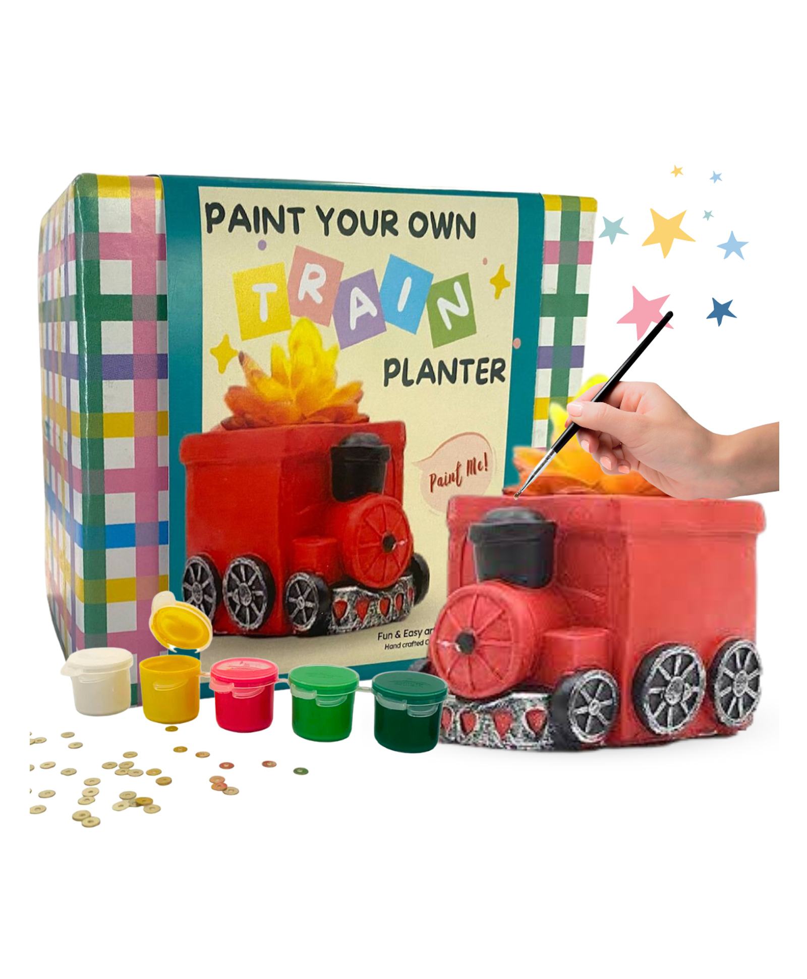 CraftopediaPaint Your Own Planter - Train-image-31
