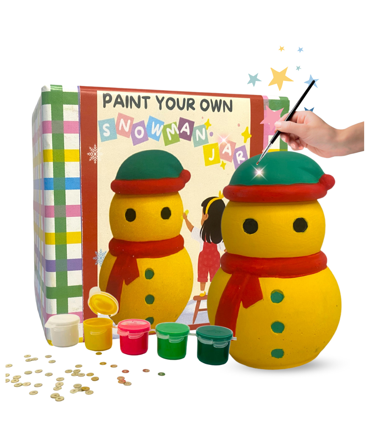CraftopediaPaint Your Own Planter - Snowman-image-32
