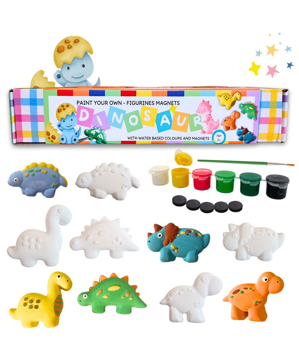 Craftopedia Paint Your Own Fridge Magnet Kit - Dinosaur Magnets-image-23