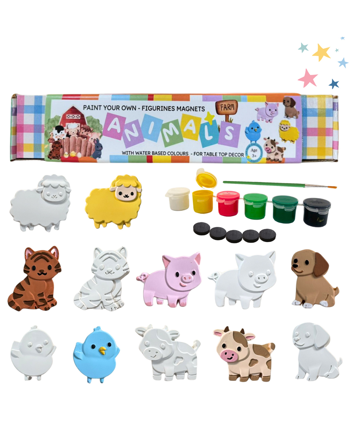 Craftopedia Paint Your Own Fridge Magnet Kit - Farm Animal-image-7