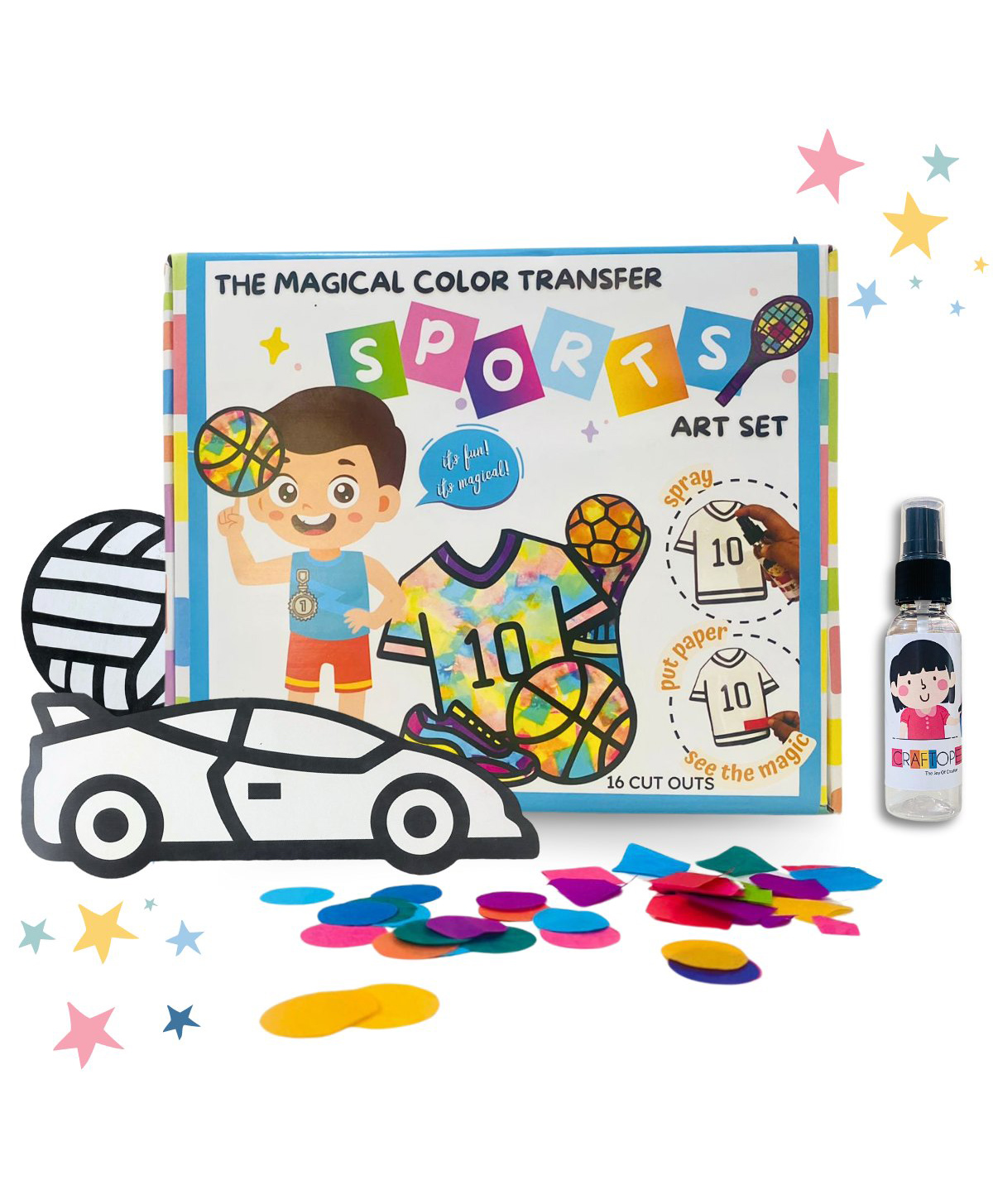 Craftopedia The Magical Color Transfer Paper Art Kit - Sports-image-4