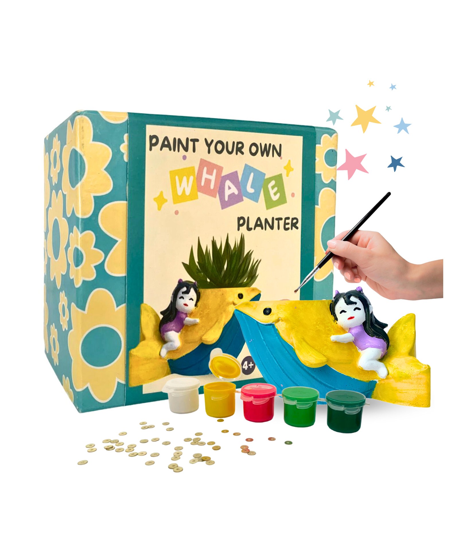 Craftopedia Paint Your Own Whale Planter-image-14