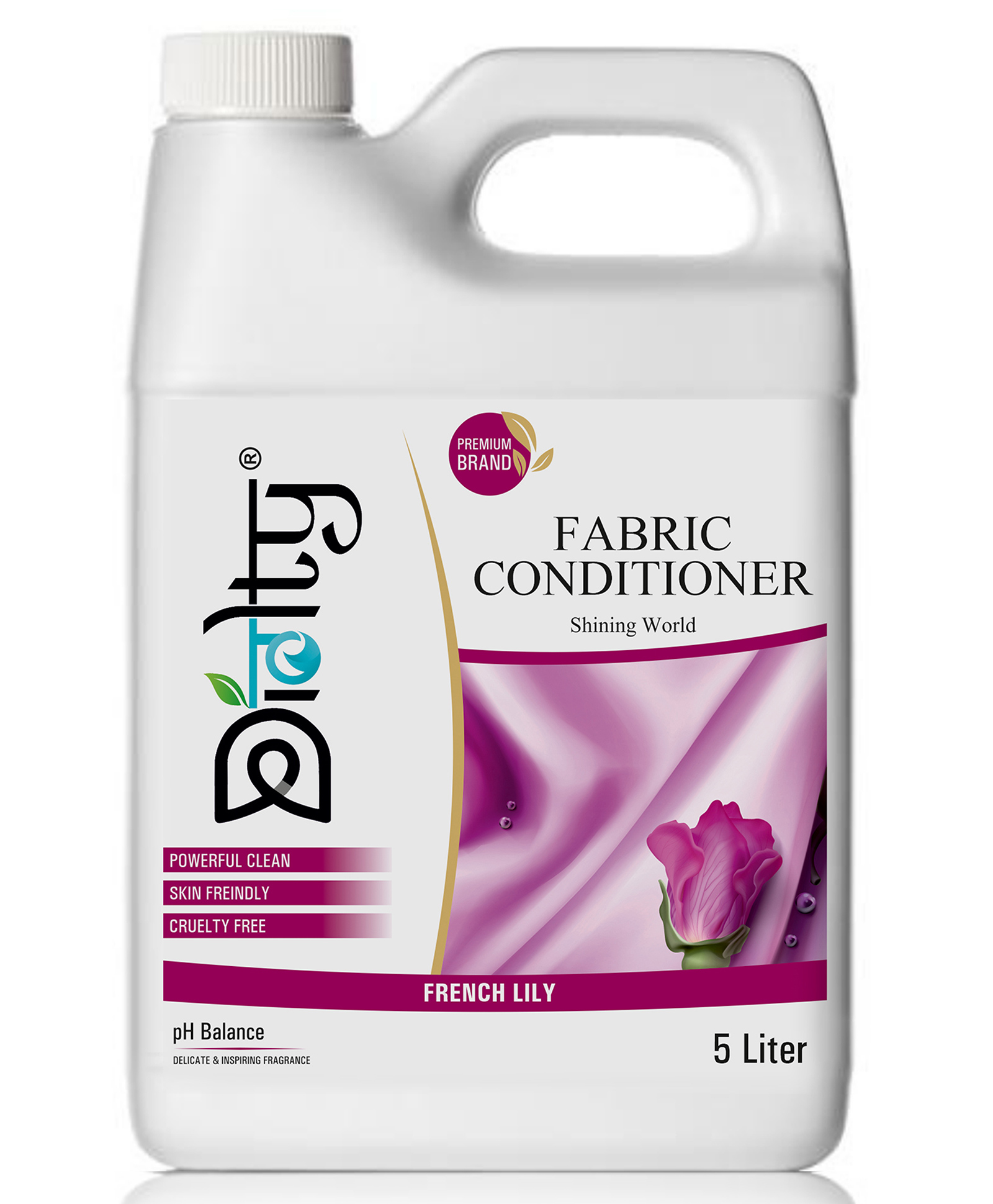 Diolty After Wash Liquid Fabric Softener 5 Litre (Rose)-image-13