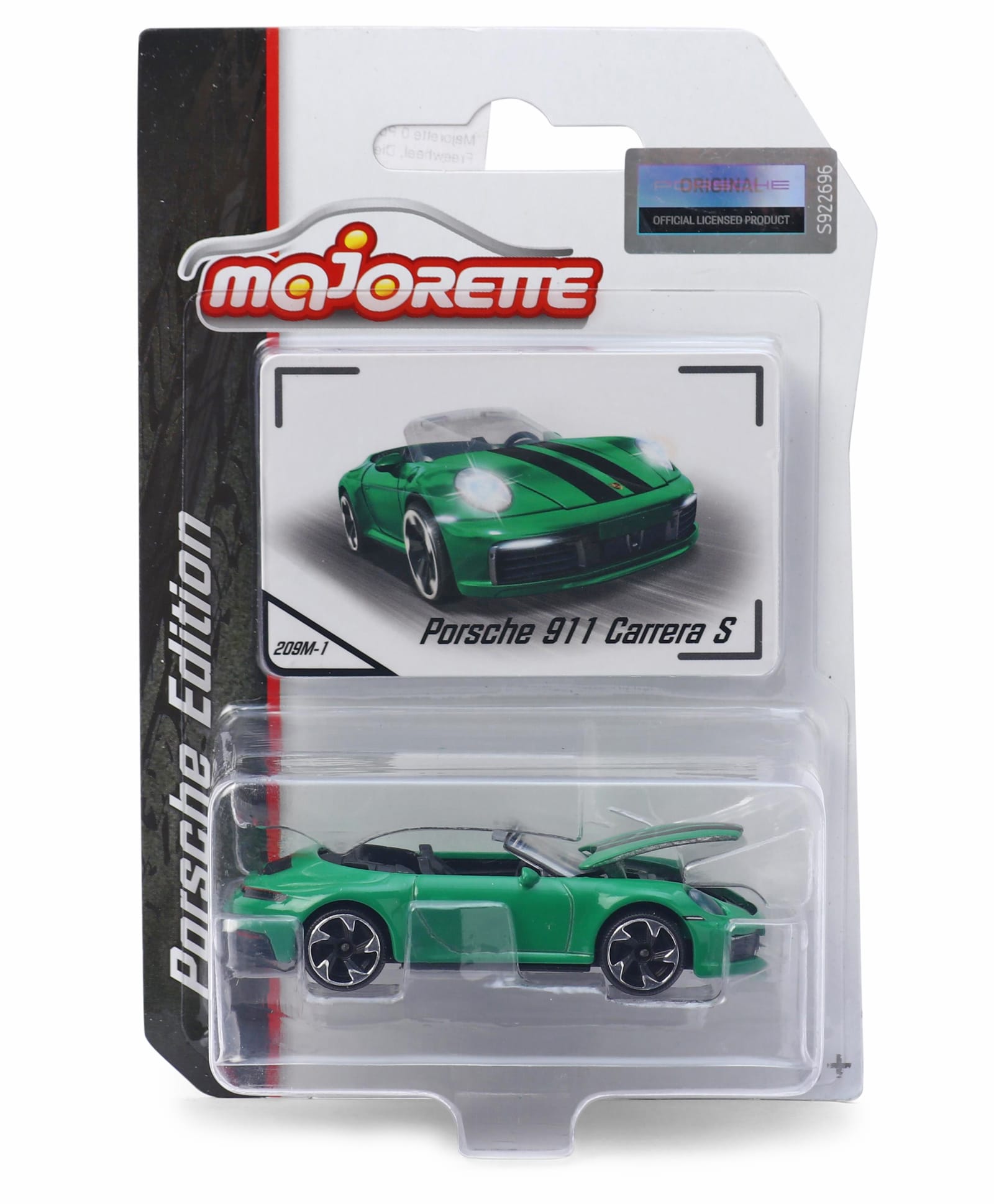 Majorette Porsche Racing Die Cast Free Wheel Model Toy Car - Green-image-36