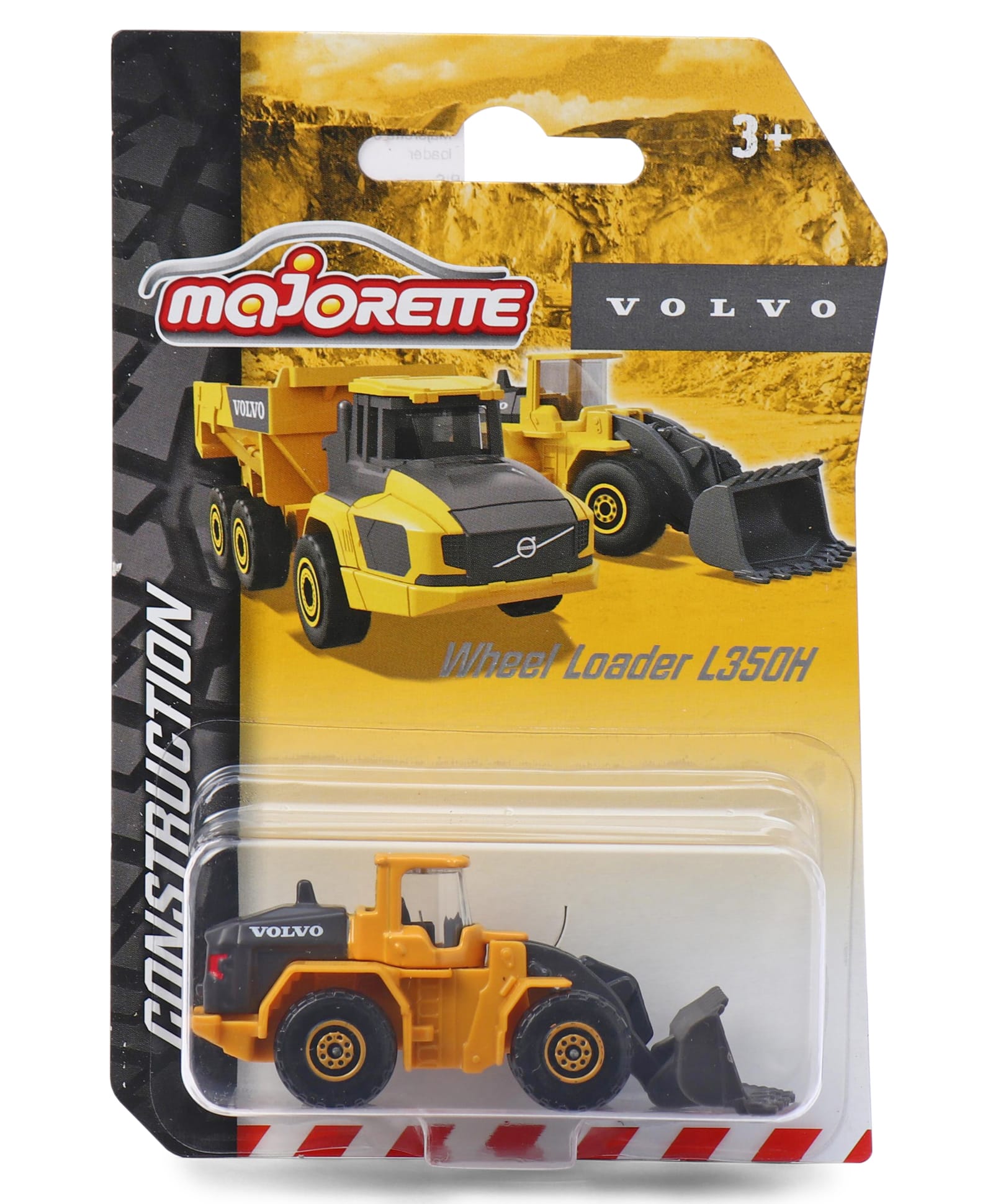 Majorette Loader Volvo Edition Die Cast Free Wheel Model Toy Car L350H - Yellow-picture-10