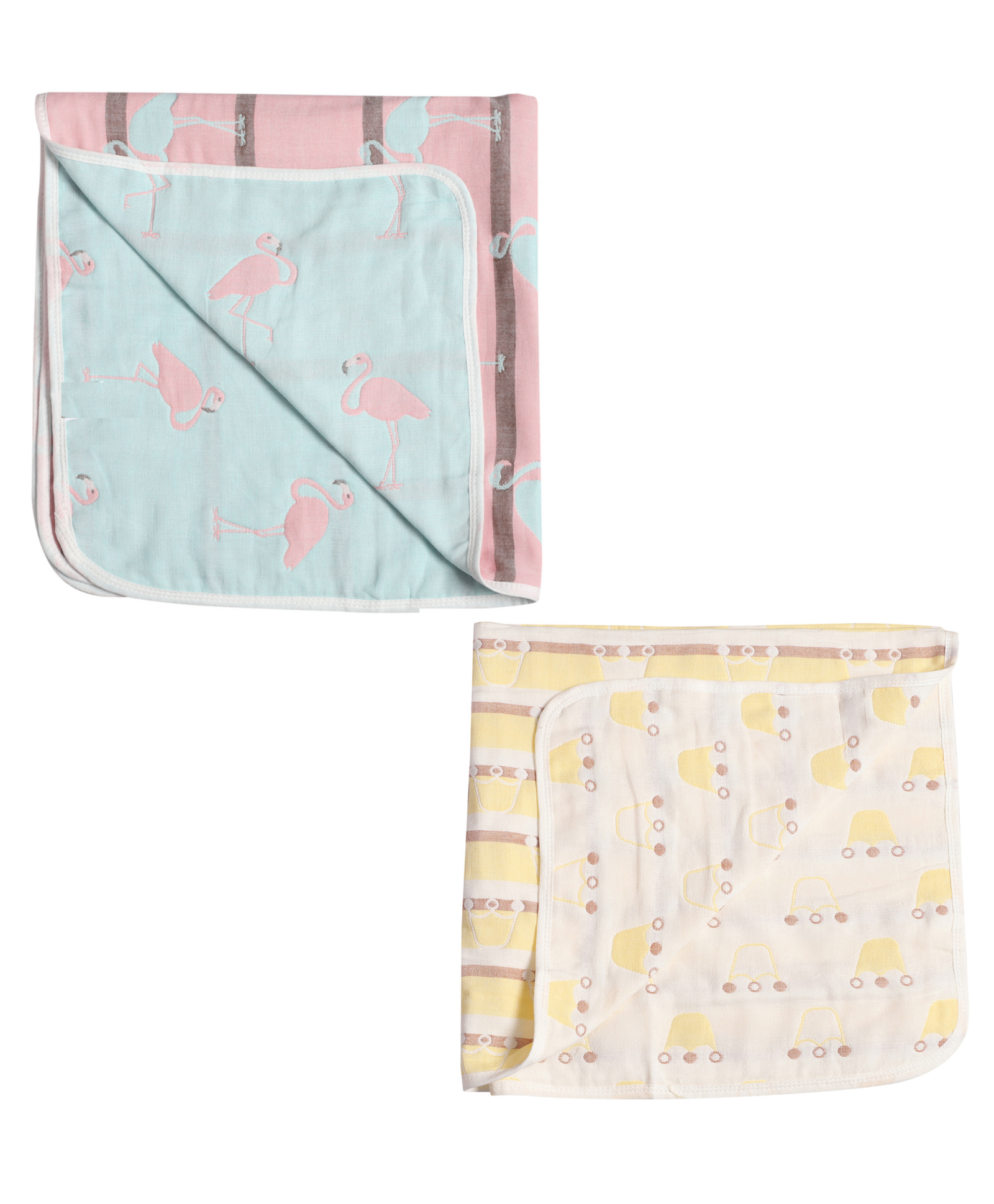 MumsLap Premium Organic Muslin Cotton 6 Layer Gauze Swaddle Wrap / Blanket - Yelllow Green-image-20