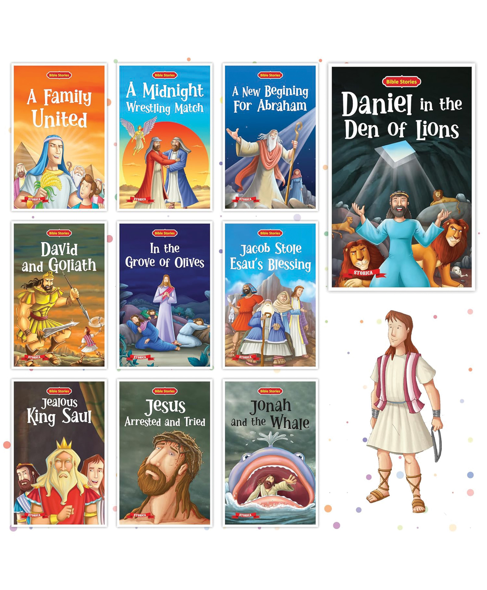 Bible Stories Set of 10 Books for Kids - English-image-43