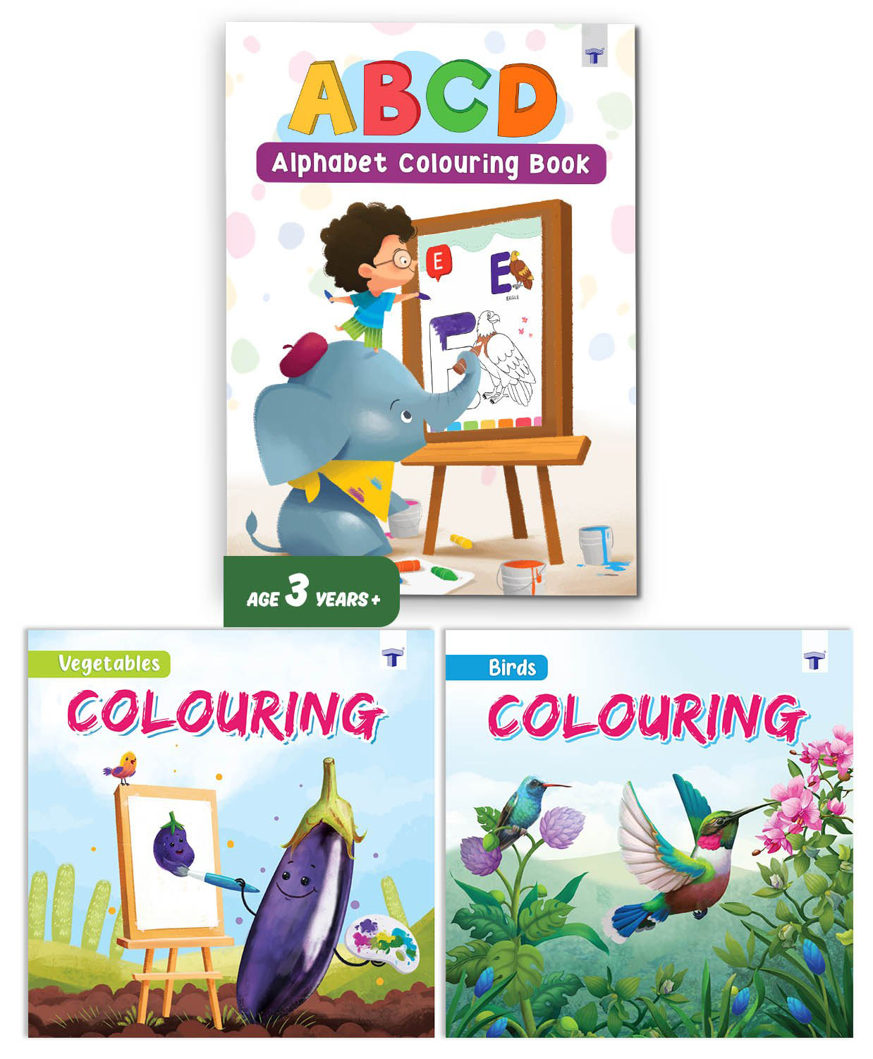 ABCD Coloring Book, Blossom Vegetable FColoring Book and Bird Coloring Book-image-20