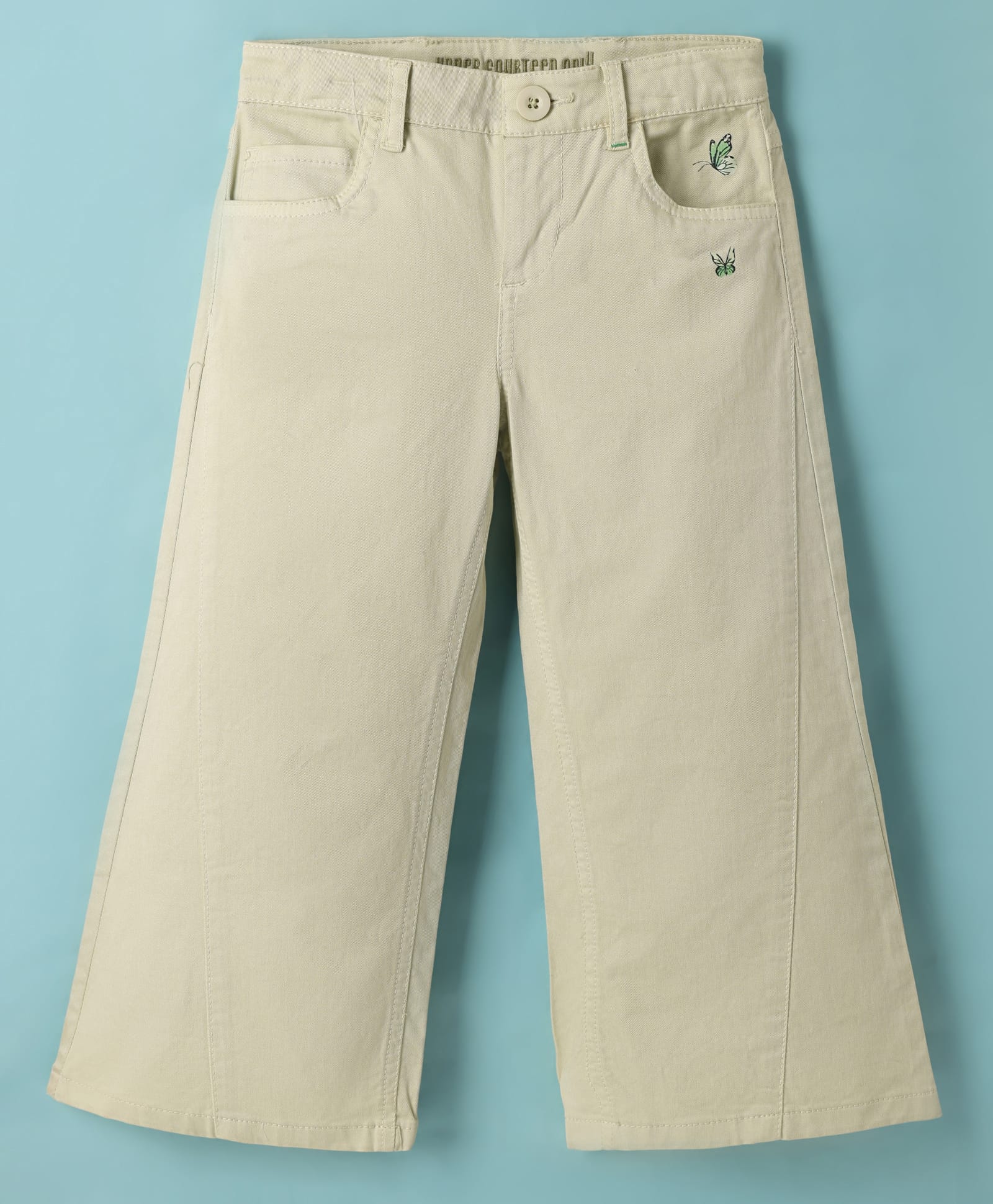 Under Fourteen Only Solid Palazzo - Green-picture-21