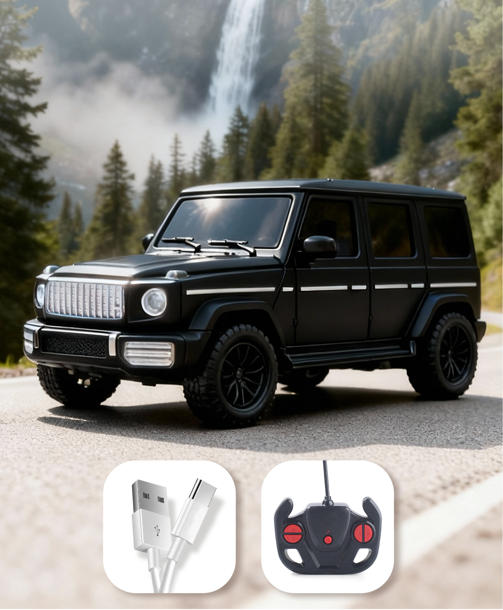 Play Nation 1:24 High Speed Racing Remote Control Car for Kids| Black Color Car| BIS Certified| 4 Years+