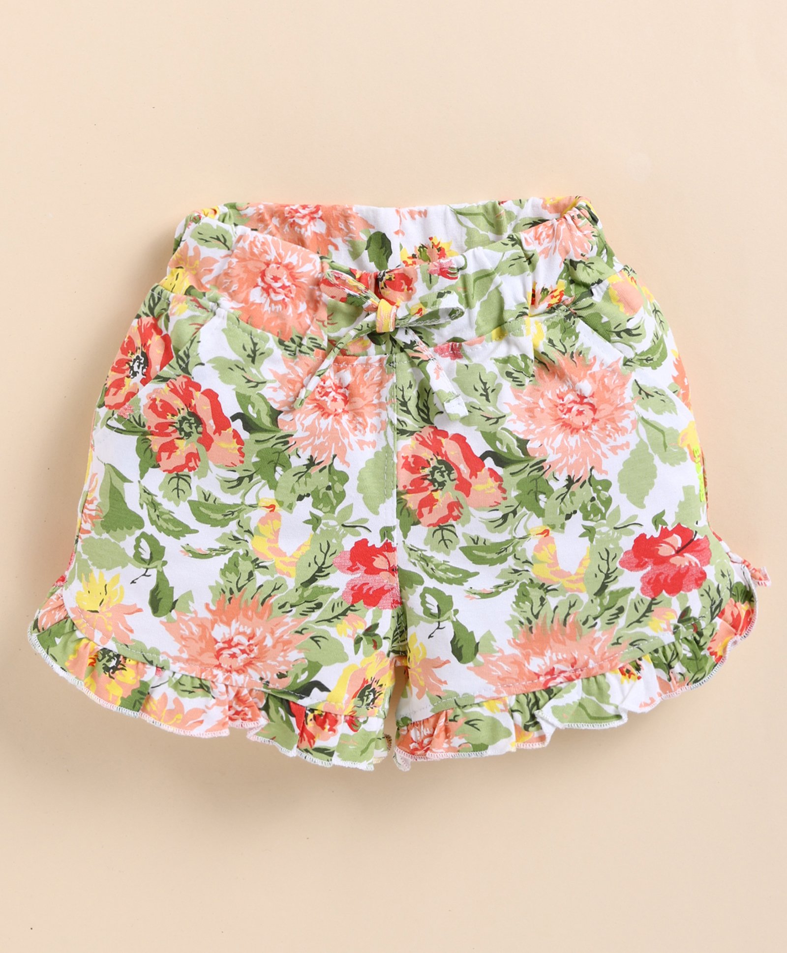 Biskid Sinker Floral Printed Shorts - Green-picture-25