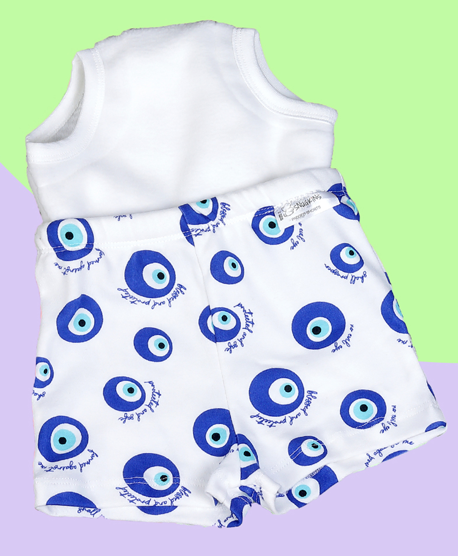 Snugkins Potty Training Shorts for Toddlers,Boys & Girls | 100% Cotton (Size 3, 3-4 Years) - Pack of1 - EvilEye-picture-24