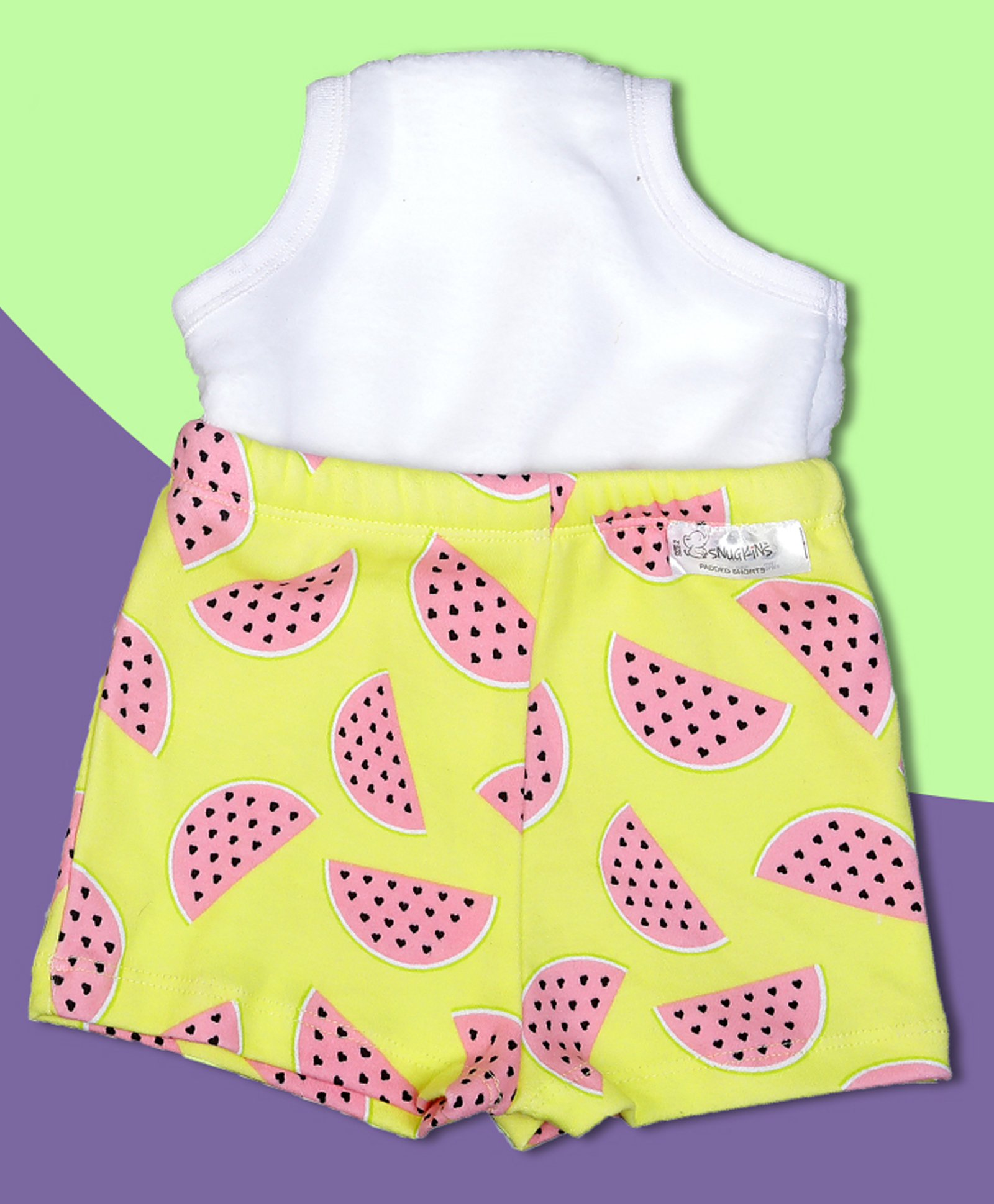 Snugkins Potty Training Shorts for Toddlers,Boys & Girls | 100% Cotton (Size 1, 1-2 Years) - Pack of1 - Watermelon-picture-11