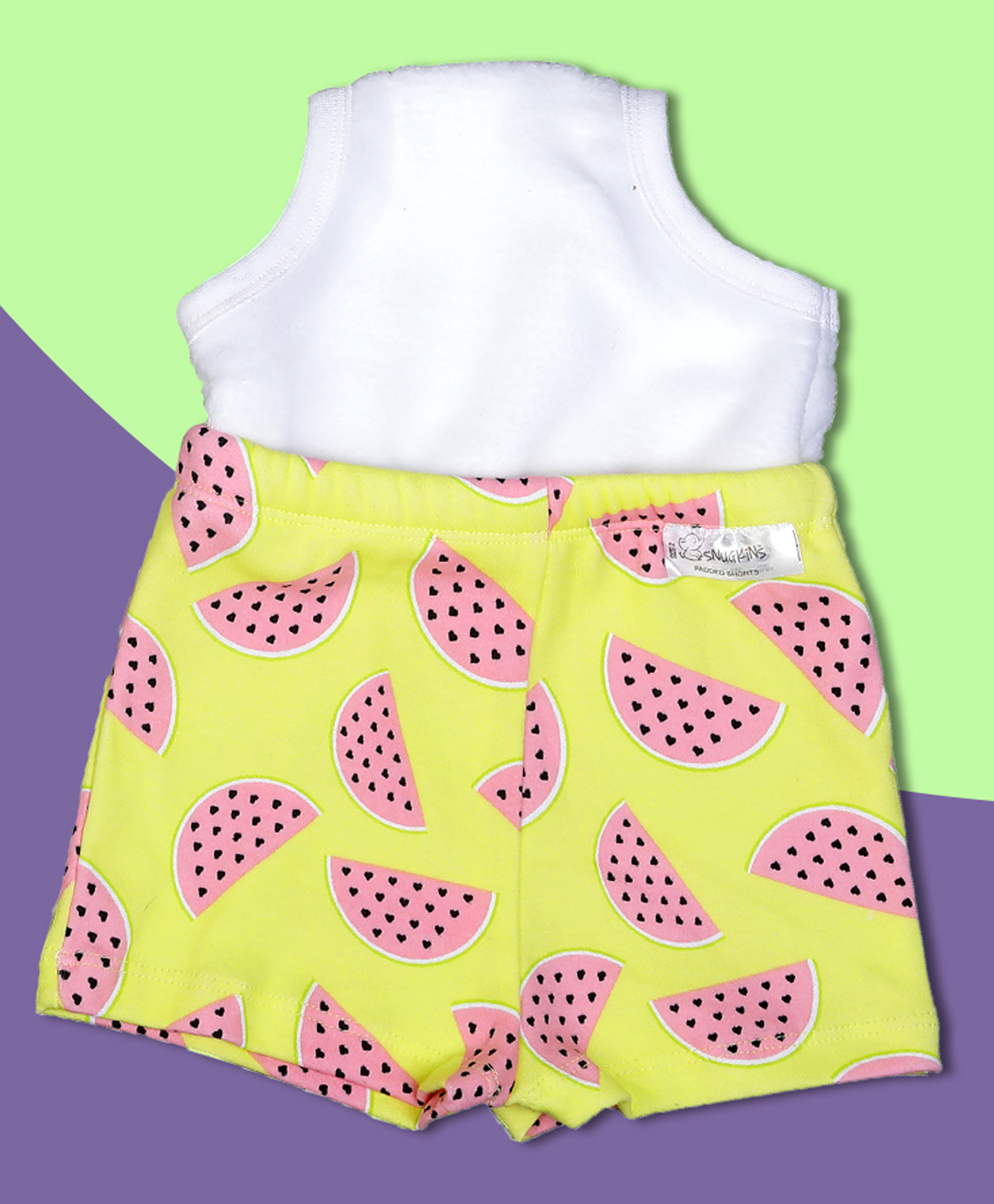 Snugkins Potty Training Shorts for Toddlers,Boys & Girls | 100% Cotton (Size 3, 3-4 Years) - Pack of1 - Watermelon-picture-8