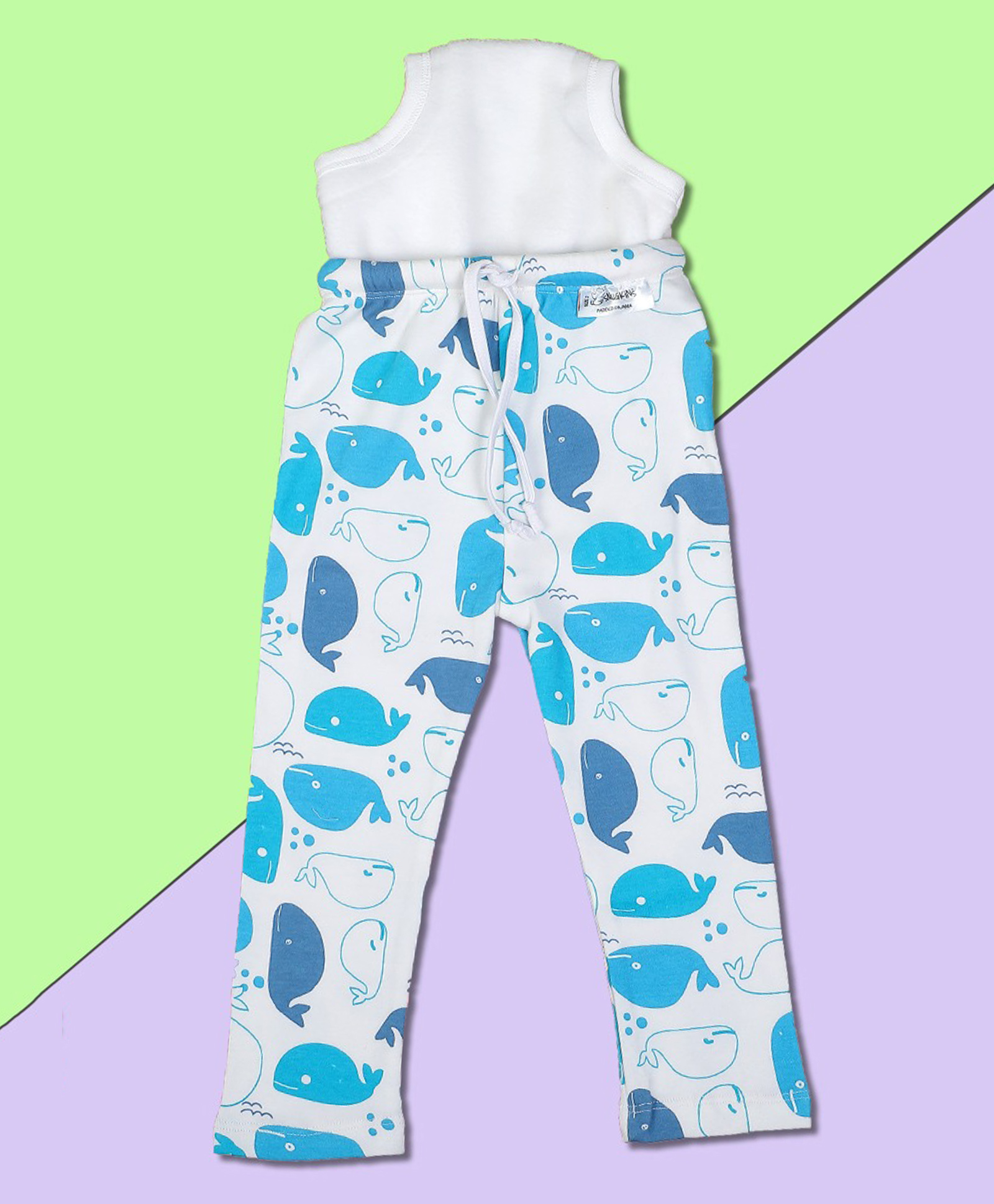 Snugkins Diaper Pant Potty Training Pajamas for Boys & Girls | 100% Cotton (Size 3, 3-4 Years) - Pack of1 - Whale-image-28