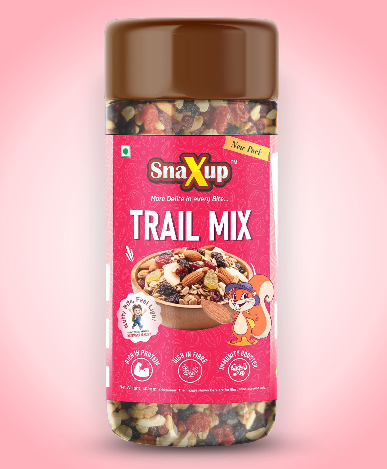 SnaXup Premium Absolute Health Dry Fruits Trail Mix 300 g-image-6