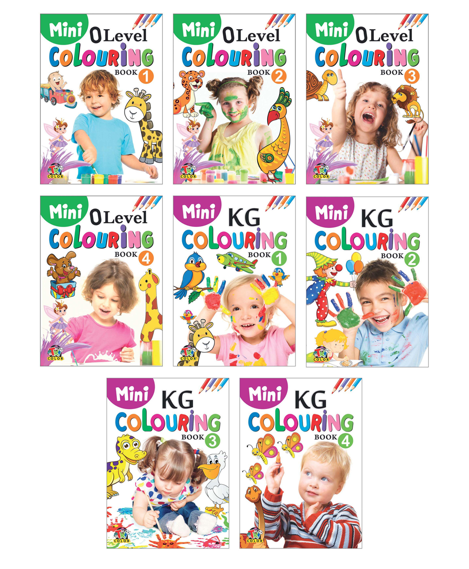 Mini Colouring Books, 0 Level, KG, Set of 8 Books - English-image-19