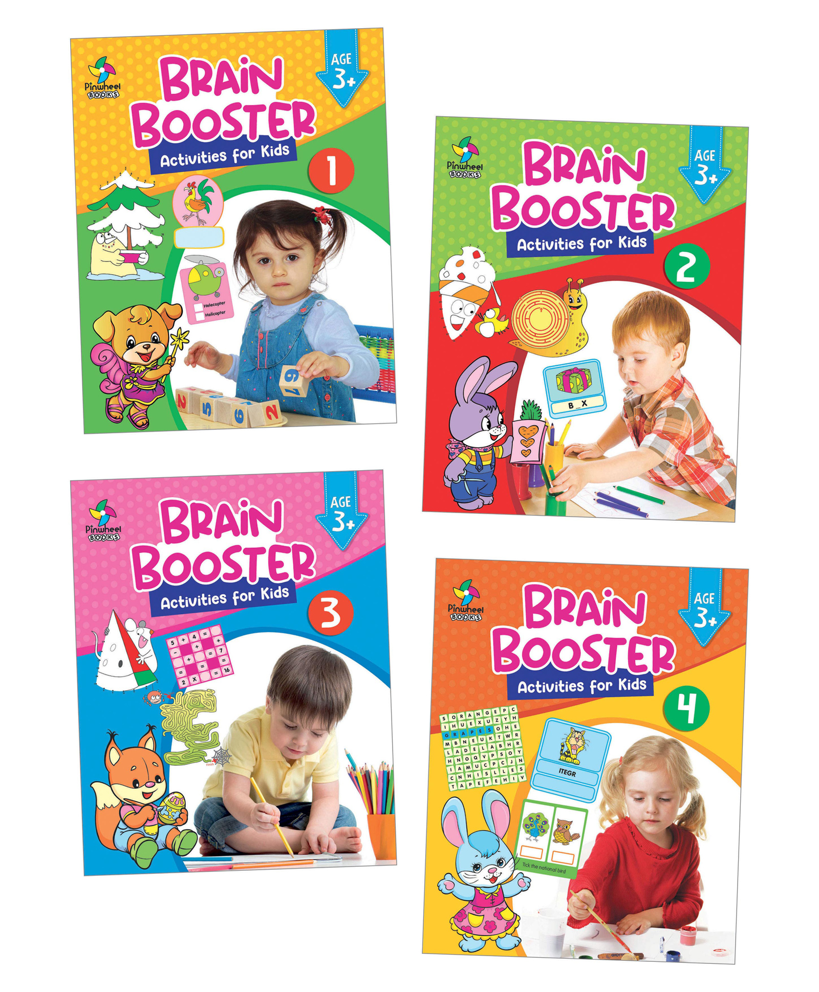 Brain Booster Activities For Kids, Set of 4 Books - English-image-47
