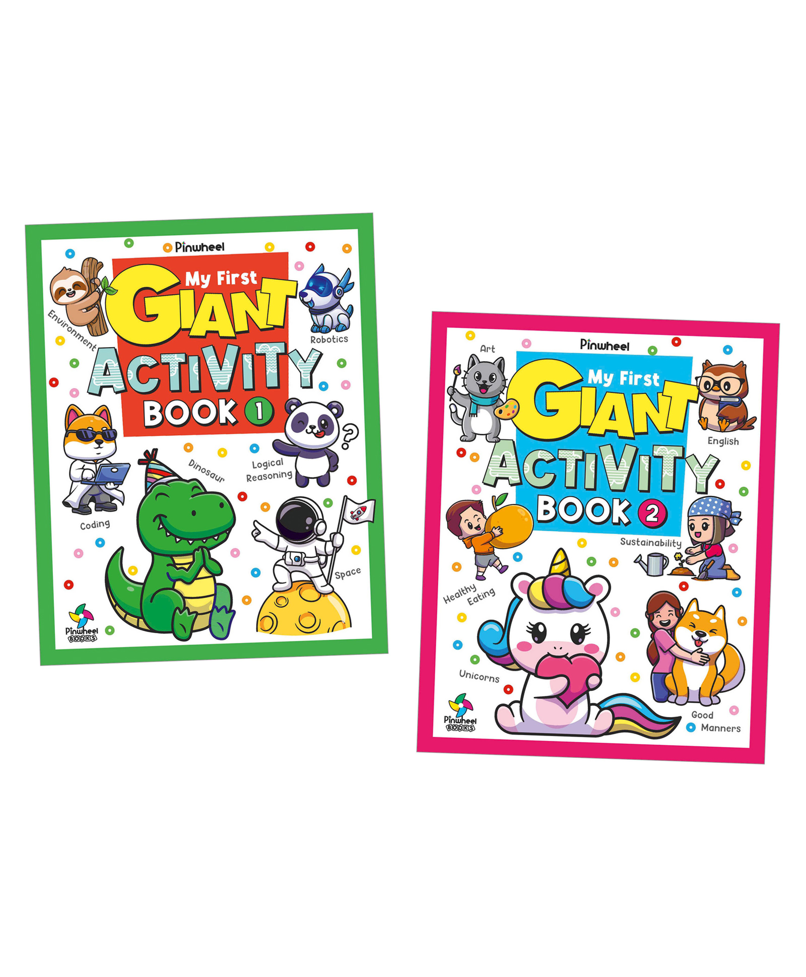 My First Giant Activity Books, Space, Unicorns, Dinosaurs, Coding, Robotics & more, Set of 2 Books - English-image-28