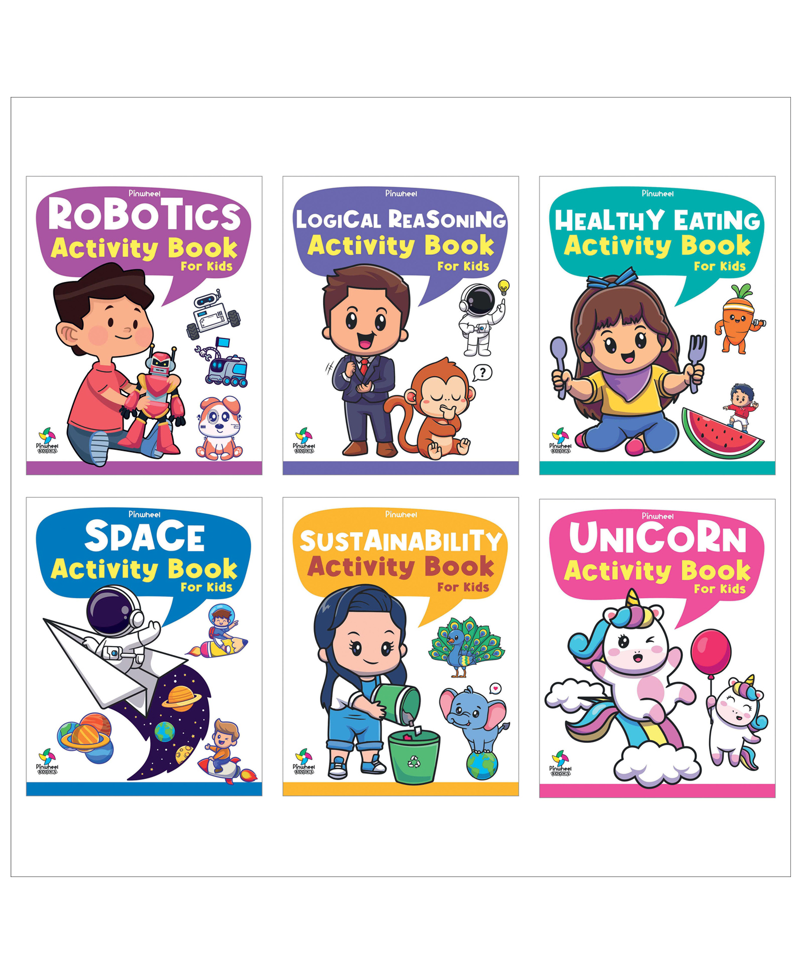 Activity Books For Kids, Environment, Coding, Dinosaur, Good Manners & more, Set of 6 Books - English-image-42