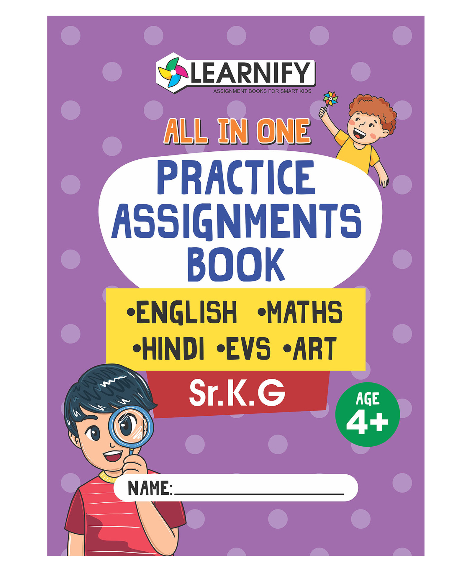 All In One Practice Assignments Book, English, Maths, Hindi, EVS, Art, Sr. Kg - English-image-18