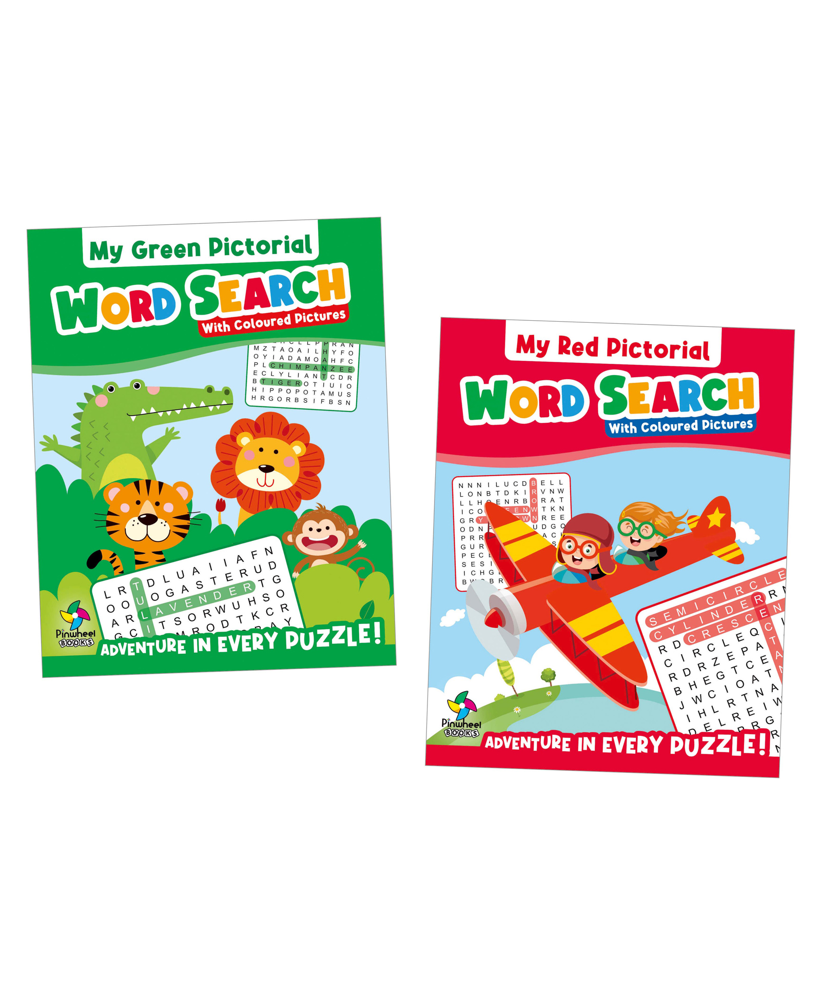 pinwheel books My First Pictorial Word Search with Coloured Pictures, Set of 2 Books - English-picture-23