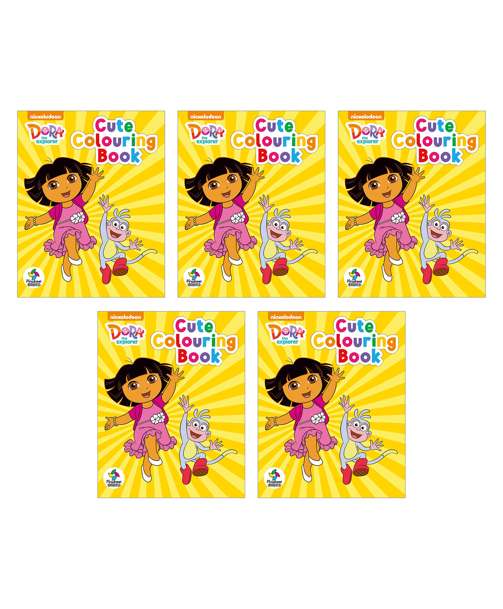 pinwheel books Dora the Explorer Colouring Books, Cute Colouring Book, Set of 5 Books - English-picture-17