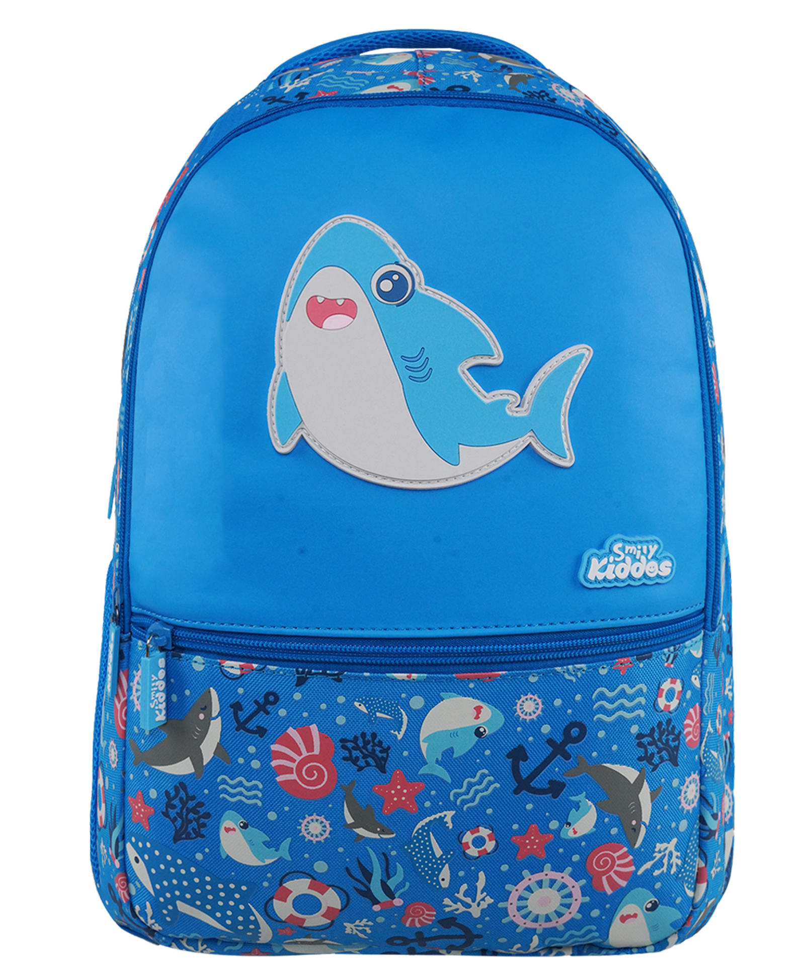 Smily Kiddos 16 Ltrs Backpack Baby Shark Theme Blue - Height 16 Inch-image-45