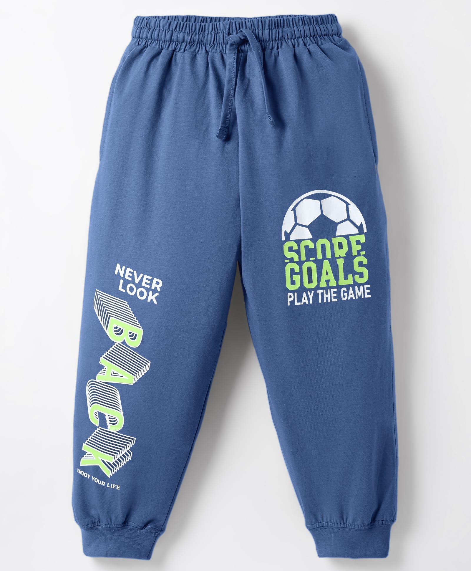 Taeko Single Jersey Knit Full Length Lounge Pant Football Print - Royal Blue-picture-35
